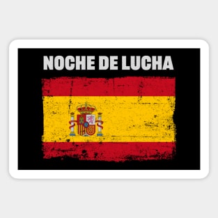 Spanish Flag Fight Night Fans Magnet